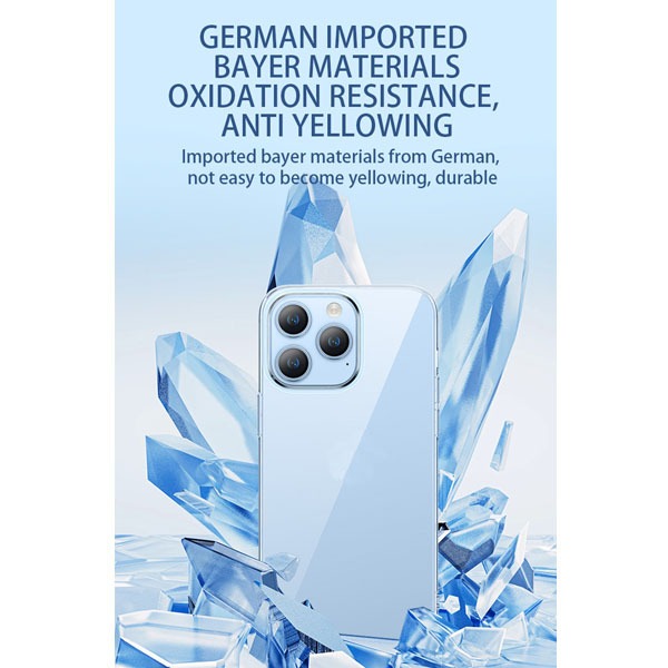 ỐP LƯNG TRONG SUỐT SILICON TPU I_PHONE 15 PRO MAX MIPOW SOFT TRANSPARENT CASE – ST15D-CR