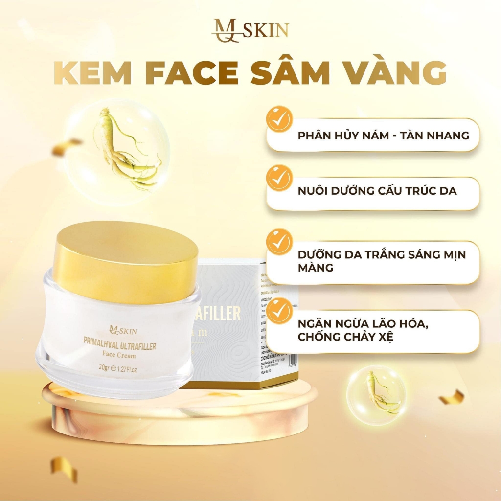 Combo Face Sâm Vàng MQ Skin Chính Hãng Trọn Bộ 4 Món
