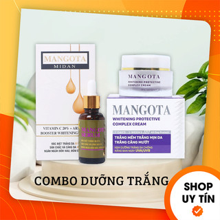 [Chính Hãng] Combo Dưỡng Trắng Serum Mangota va Kem Face Mangota Tím MiĐan