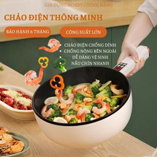 Nồi Lẩu Mini, Nồi Lẩu Điện Đa Năng, Chảo Điện Đa Năng Chống Dính  Size 28Cm, 24cm Tay Cầm Cách Nhiệt, Bảo Hành 12 Tháng