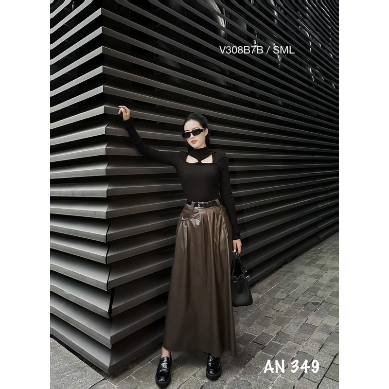 Váy da dài cao cấp