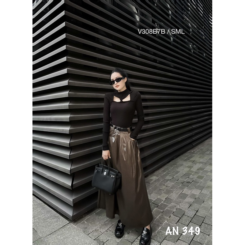 Váy da dài cao cấp