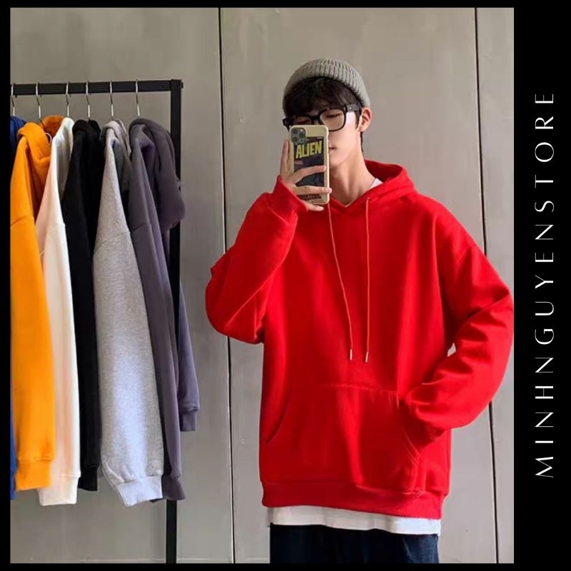 Áo Hoodie Lót Lông Cao cấp có mũ trùm đầu dành cho nam và nữ phong cách Hàn quốc