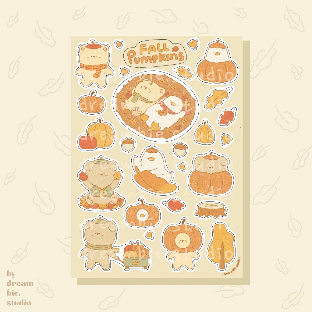 Dreambie | hình dán mùa thu và bí ngô