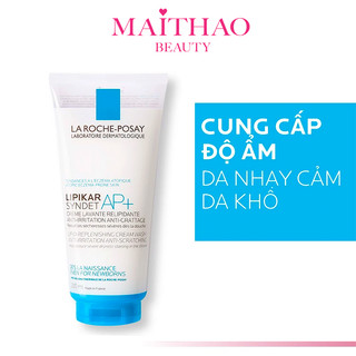 La Roche-Posay Sữa Rửa Mặt Và Tắm Lipikar Syndet AP+ Lipid-Replenishing Cream Wash 200ml