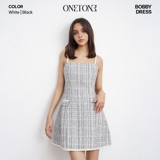 Váy liền Onetone tweed 2 dây Bobby