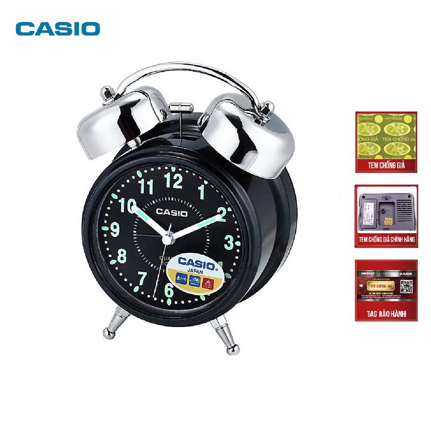 Đồng hồ để bàn Casio TQ-362-1ADF có đèn chuông báo thức ( 13.6×10.6×6 cm )