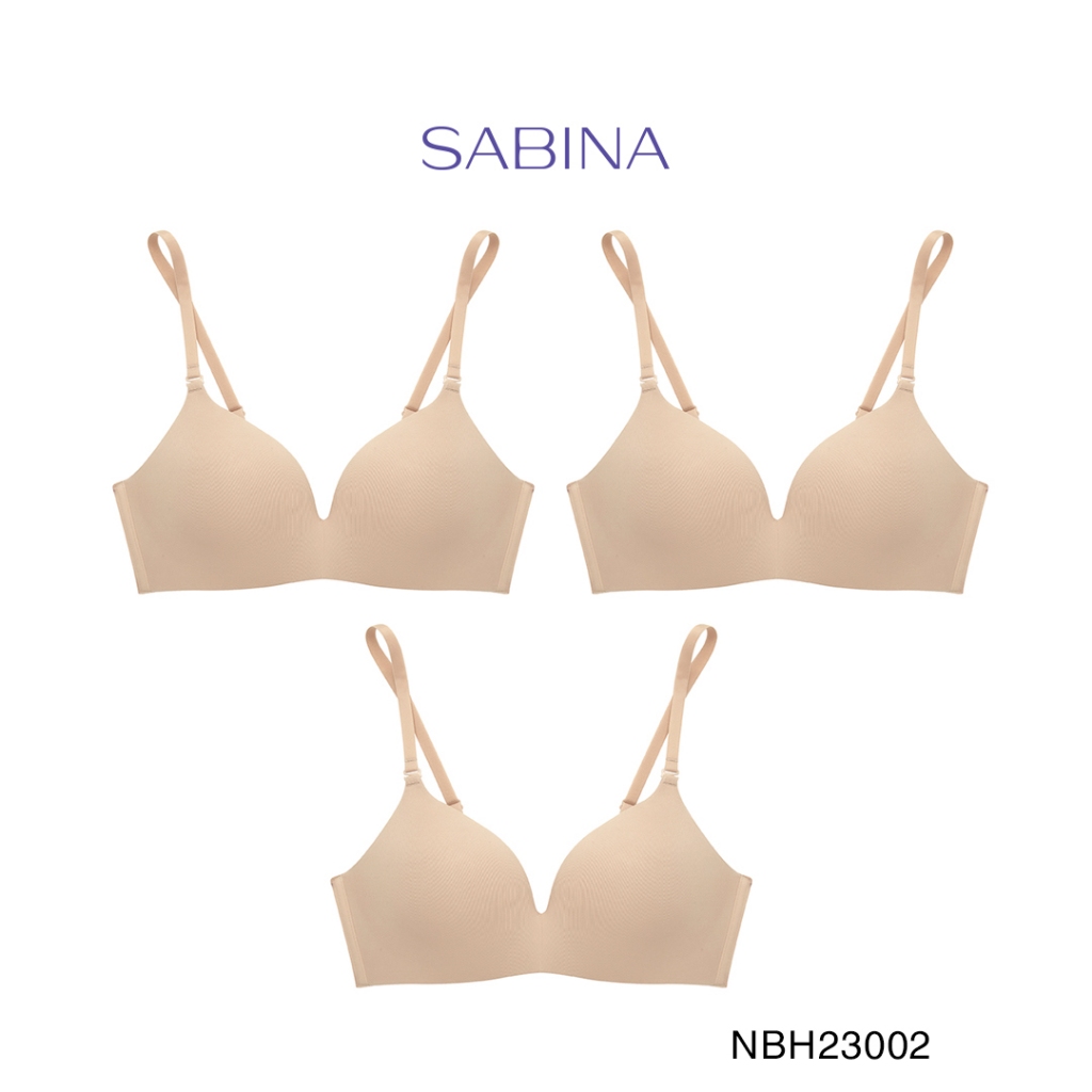 Combo 3 Áo Lót Không Bản Dây Lưng Không Viền May Mút Dày Vừa Màu Trơn Soft Doomm By Sabina NBH23002 (Tương tự SBXH6001)