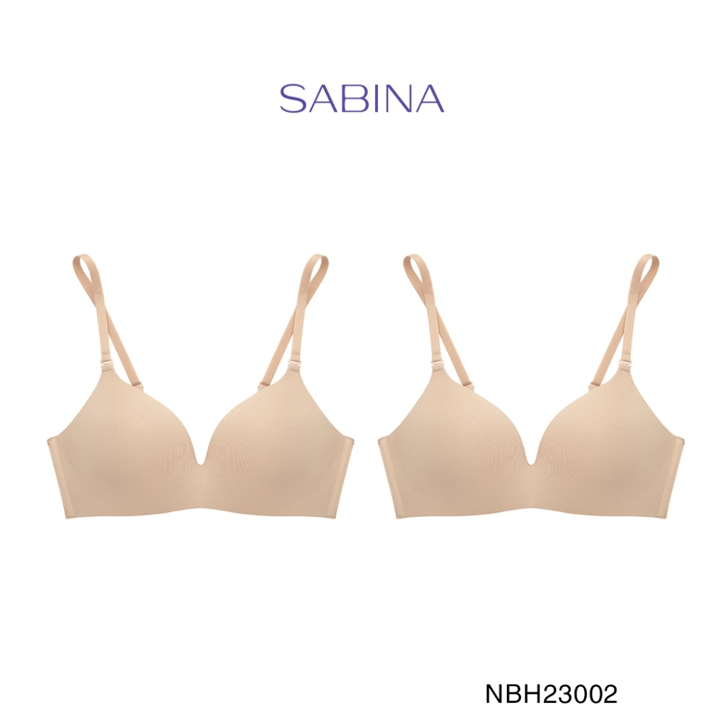 Combo 2 Áo Lót Không Bản Dây Lưng Không Viền May Mút Dày Vừa Màu Trơn Soft Doomm By Sabina NBH23002