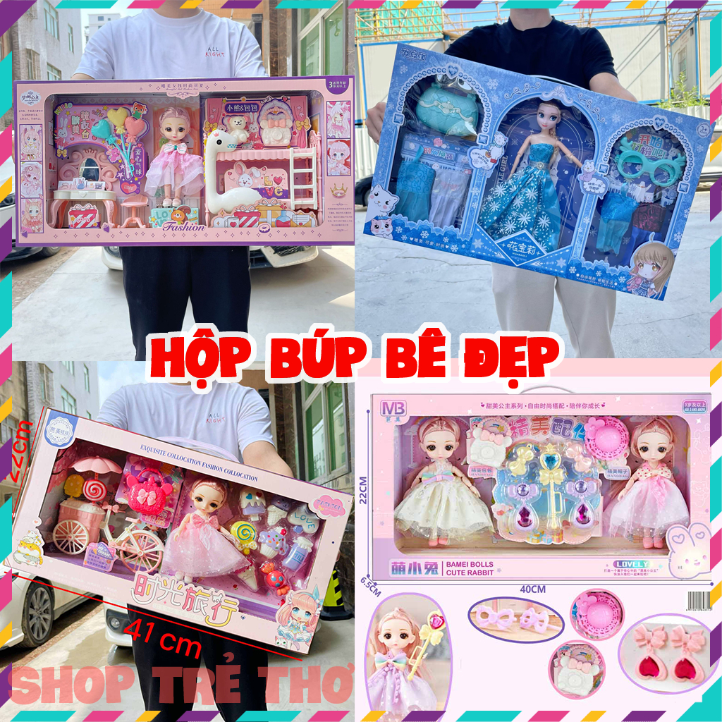 Đồ Chơi Búp Bê Barbie,Búp bê Elsa Công Chúa Kèm Phụ Kiện Hộp To Đẹp