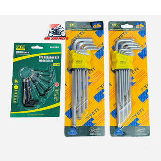 Bộ lục giác đầu bi đầu bông 9 món Yeti đa năng