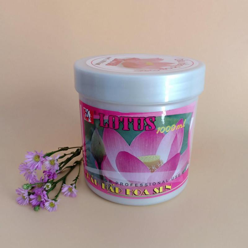 Ủ tóc Hoa Sen 🪷1000ml siêu mượt, hương thơm nhẹ nhàng.