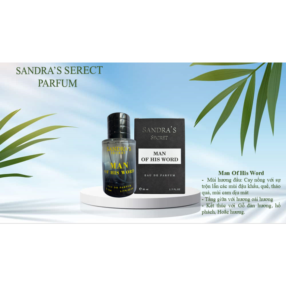 NƯỚC HOA NAM SANDRA'S SERECT MAN OF HIS WORD 50ML