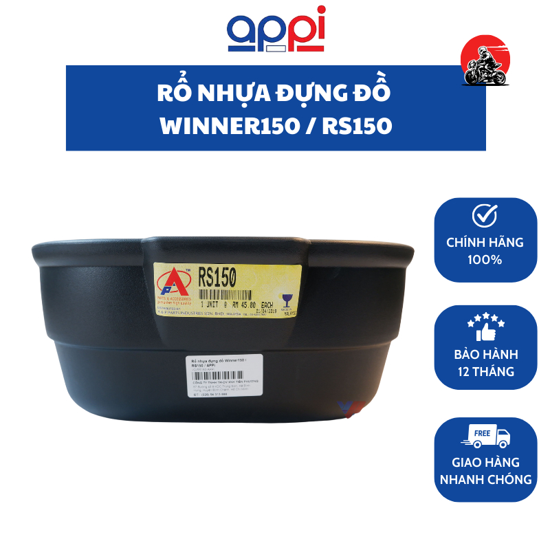 Rổ xe đựng đồ Honda Winner 150 chính hãng Appi