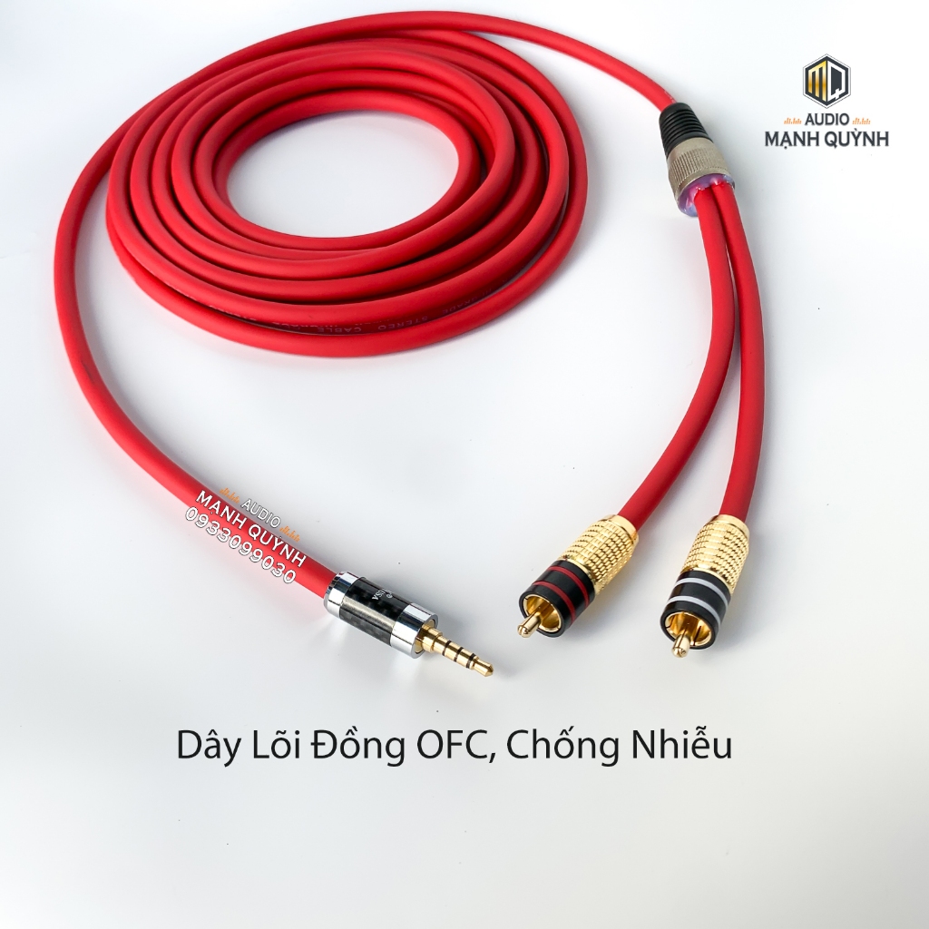 Dây Livestream/ Thu Âm từ Mixer, Amply, Loa Kéo ... vào điện thoại, ip, tab, laptop, mb ...