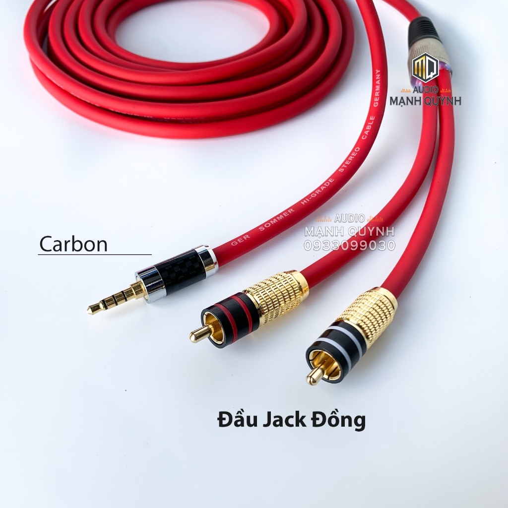 Dây Livestream/ Thu Âm từ Mixer, Amply, Loa Kéo ... vào điện thoại, ip, tab, laptop, mb ...