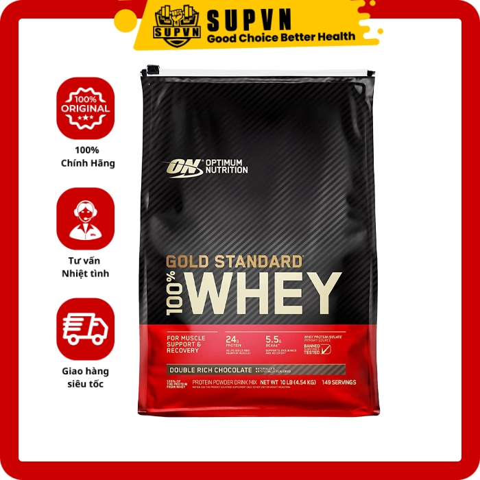 Whey Gold Standard Optimum Nutrition 4.5kg - Sữa Protein tăng cơ giảm mỡ hãng ON chính hãng Mỹ 10lbs