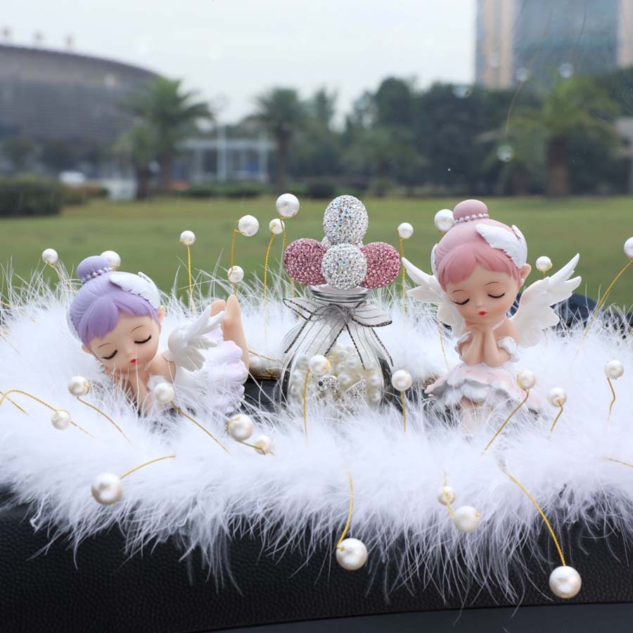 Thiên Thần trang trí tap lô ô tô, trang trí bàn làm việc, góc học tập, Diy