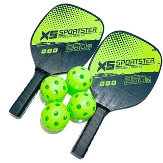 Bộ 2 pickleball Vợt Và 4 Quả Bóng Pickleball Kèm túi đựng Phụ Kiện Thể Thao