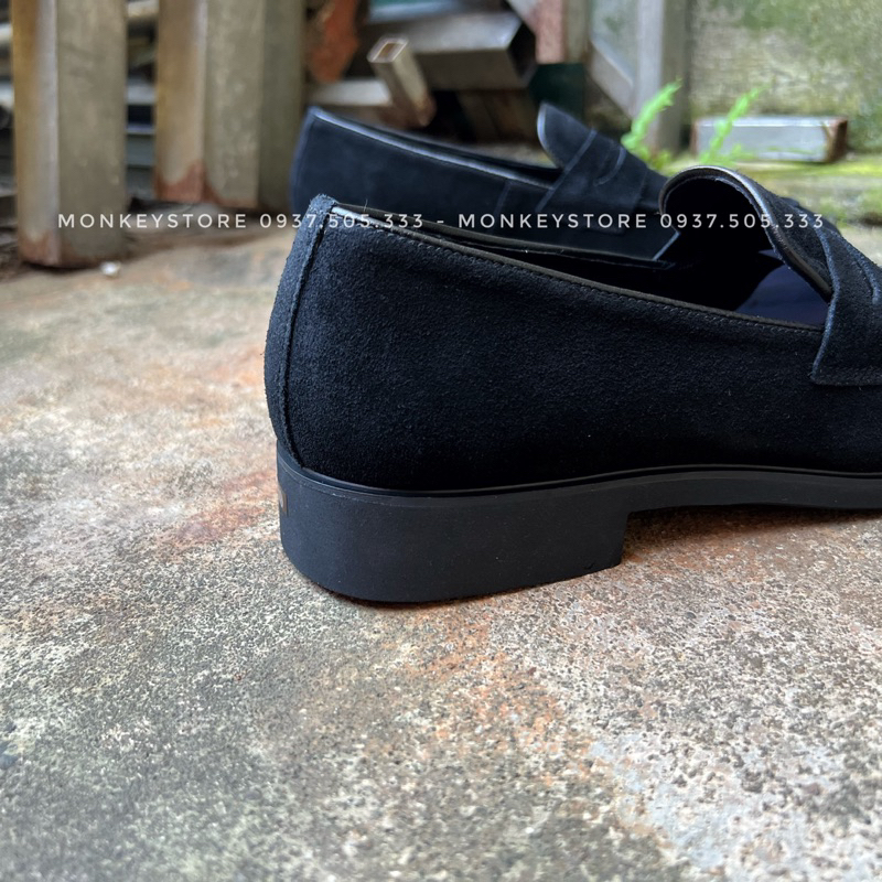 Giày tây nam, Penny da lộn nam - Dòng da thật