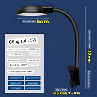 Đèn bể cá siêu sáng,có chân kẹp thành bể cá cảnh, hồ thủy sinh