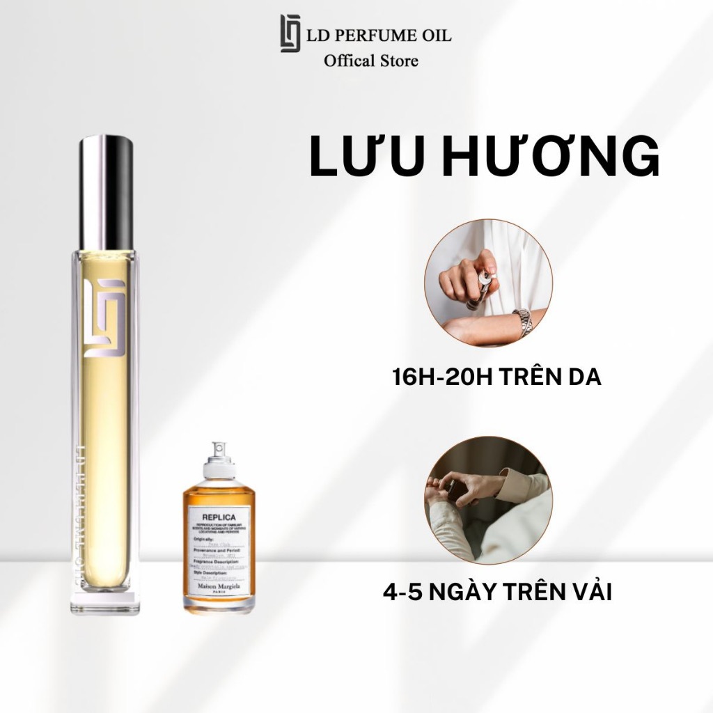 Tinh Dầu Thơm LD Perfume Oil Hương LD10 Jazz Club , Nước Hoa Nam Ngọt Ngào Thu Hút Chai Mini 12ml