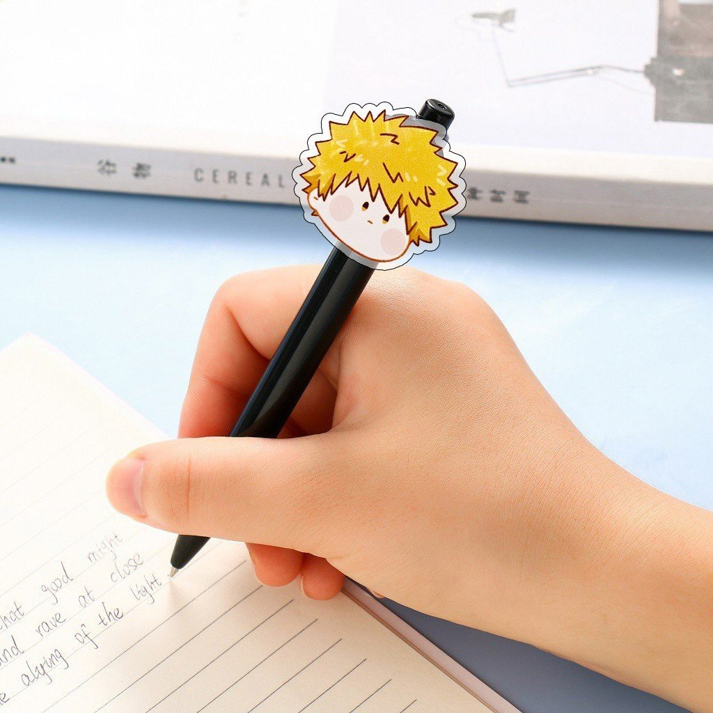 Bút bi viết BLUE LOCK ver FACE CHIBI acrylic manga anime chibi quà tặng xinh xắn phụ kiện học tập