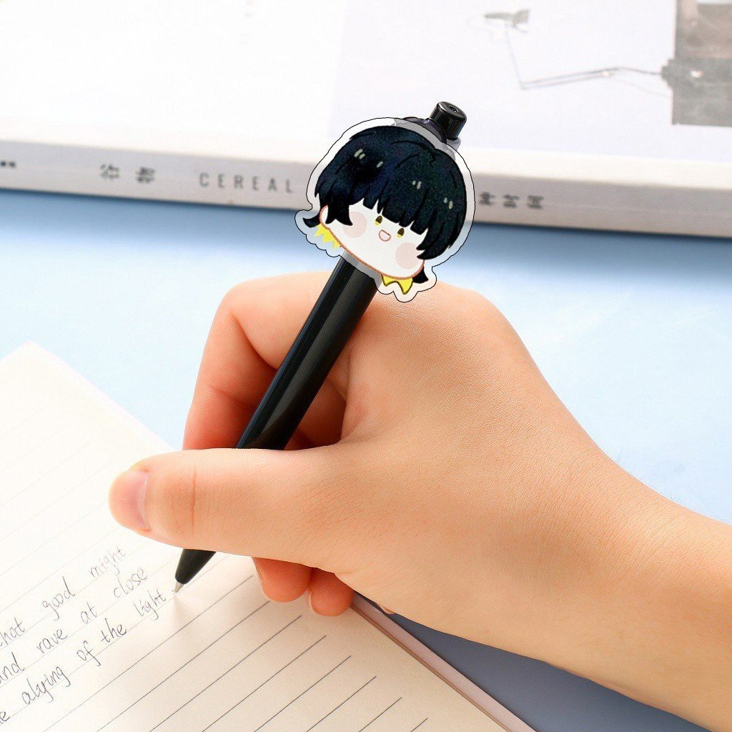 Bút bi viết BLUE LOCK ver FACE CHIBI acrylic manga anime chibi quà tặng xinh xắn phụ kiện học tập