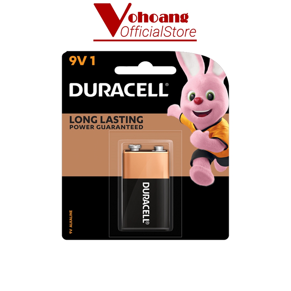 Pin vuông 9V Duracell Alkaline chống chảy dung lượng cao