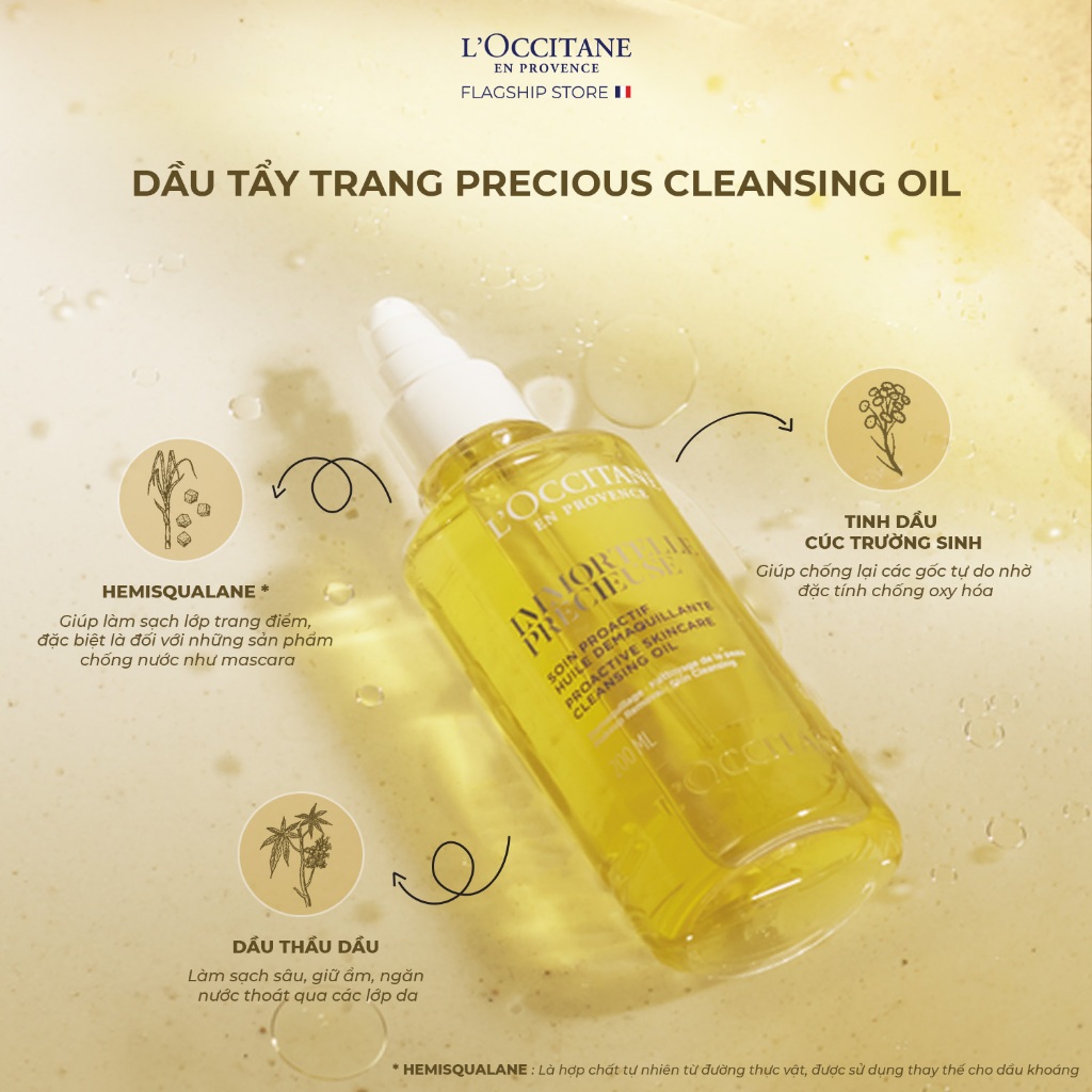 Dầu Tẩy Trang Chống Lão Hóa Cúc Trường Sinh Immortelle Precious Cleansing Oil 200ml