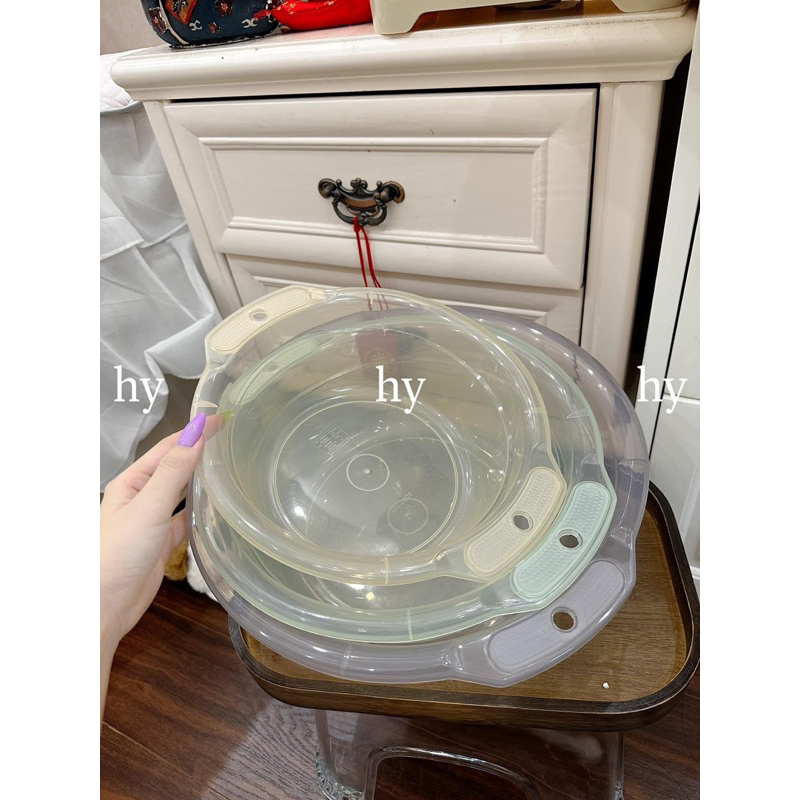 SET 3 CHẬU NHỰA TRONG SUỐT PHỐI 3M