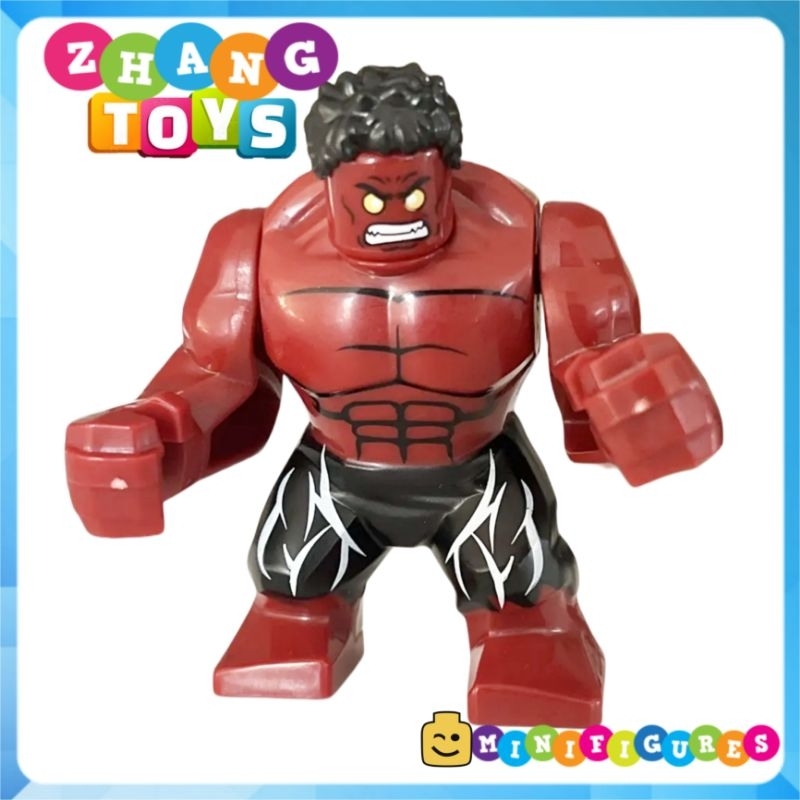 Đồ chơi Xếp hình Red Hulk Bigfigures Minifigures POGO PG857 PG8262