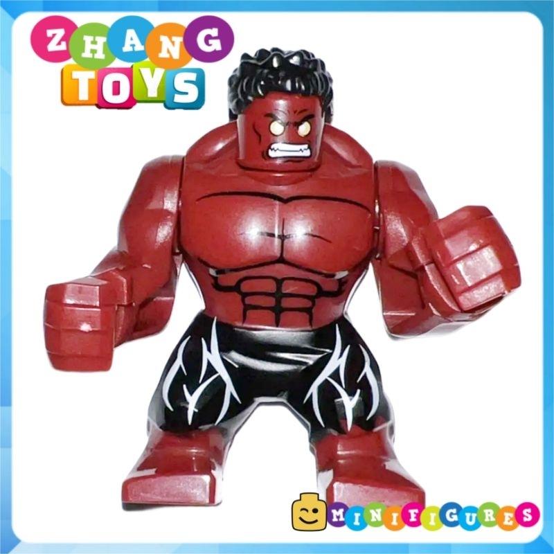 Đồ chơi Xếp hình Red Hulk Bigfigures Minifigures POGO PG857 PG8262