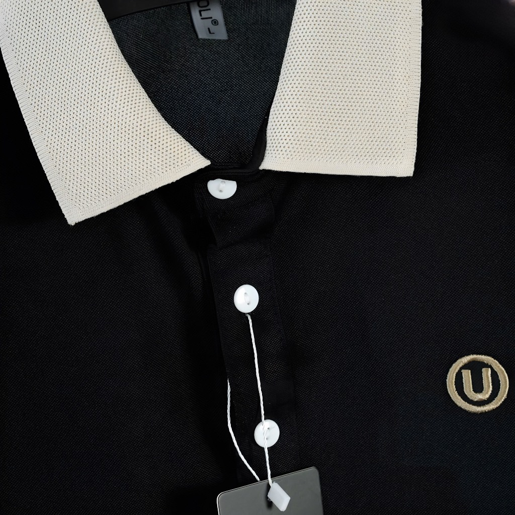 Áo Polo Nam Cao Cấp Logo Thêu Hình Chữ U Unim Store Vải Cá Sấu CVC Thông Hơi Không Nhăn Mát - P09