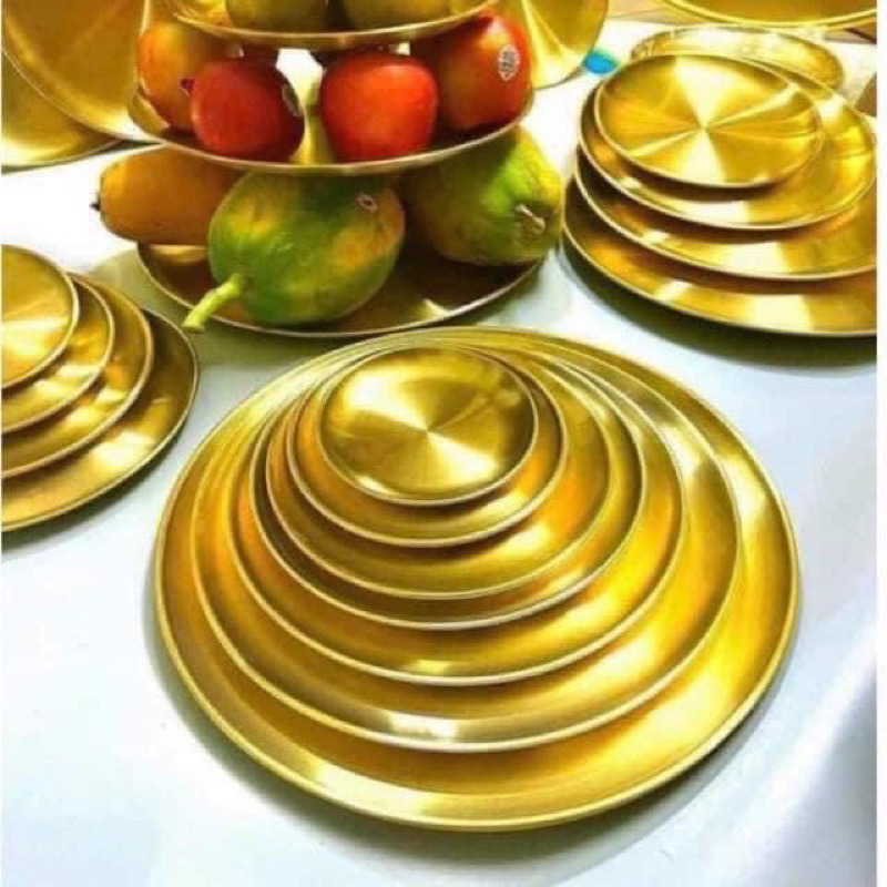 SET 5 ĐĨA MÀU VÀNG HỘP ĐEN
