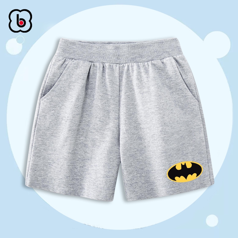 Quần đùi bé trai BabyloveGO 2023 quần short thun in hình siêu anh hùng cho bé