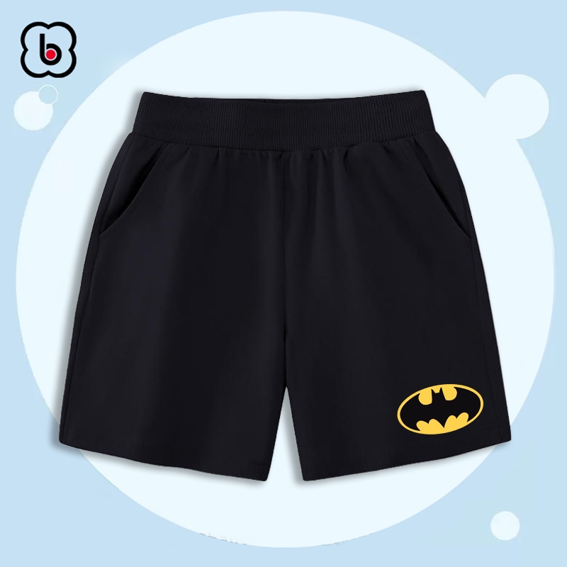 Quần đùi bé trai BabyloveGO 2023 quần short thun in hình siêu anh hùng cho bé