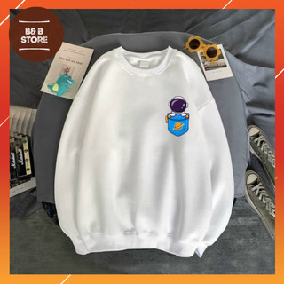 Áo sweater unisex in Snoopy túi dễ thương, size từ 40-70kg cho cả nam nữ có nhiều màu lựa chọn