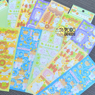 SK13 _ Set 6 tấm stickers Persimmon - Podogoods