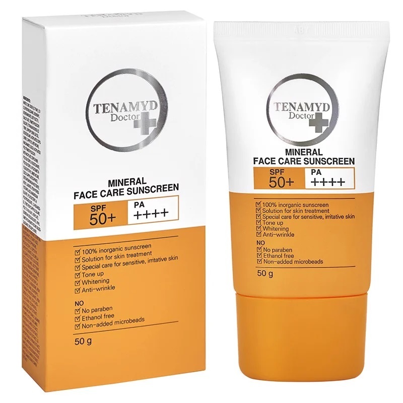 Kem Chống Nắng Tenamyd Vật Lý SPF50+ PA++++ 50g Doctor Mineral Face Care Sunscreen
