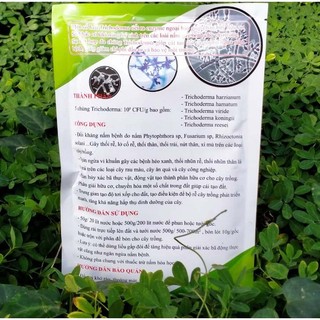 TRICHODERMA Trừ Nấm Bệnh, Ủ Phân, Cải Tạo Đất - Bột Hòa Tan - Gói 500 gr