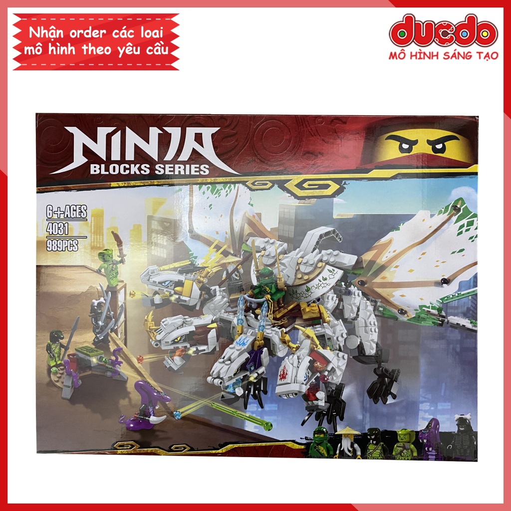 No 4031 BLA 11164 Lắp ghép ninjago chúa tể rồng - The Ultra Dragon - Đồ chơi Xếp hình Mô hình Ninja 70679