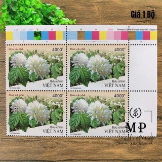 [25] Bộ tem hoa hạt quả và cây cà phê 4 tem.
