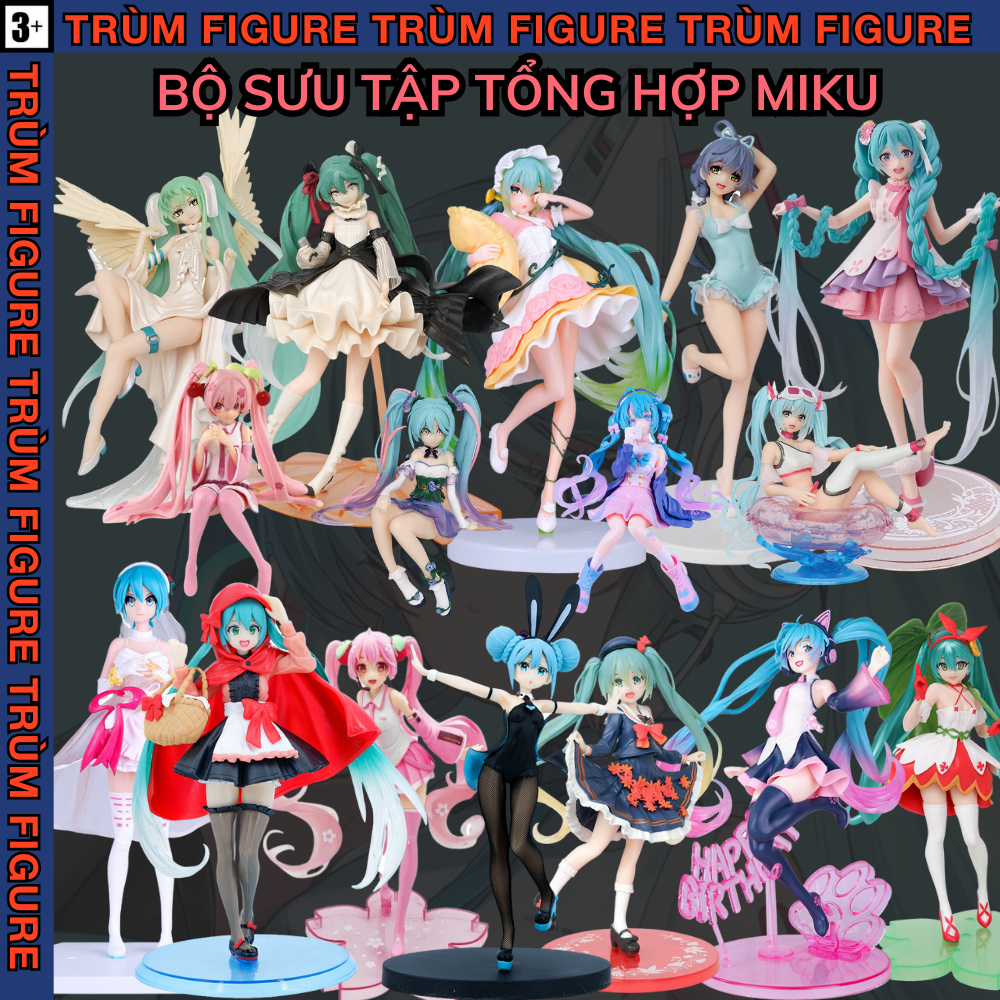 Mô Hình, Figure Hatsune Miku, Bộ Sưu Tập Tổng Hợp MIku đủ thể loại nhân vật Full Box Trùm Figure