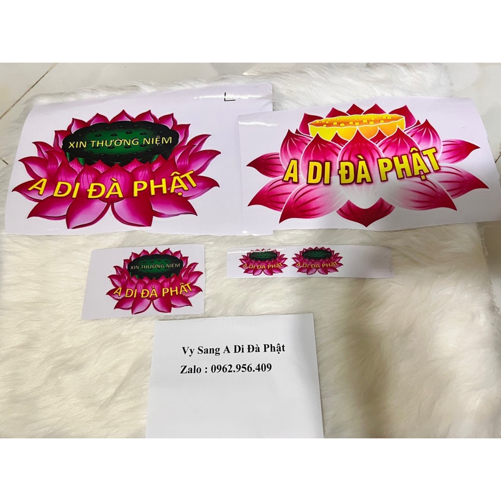 Decal Sen 7*10 nhuỵ xanh