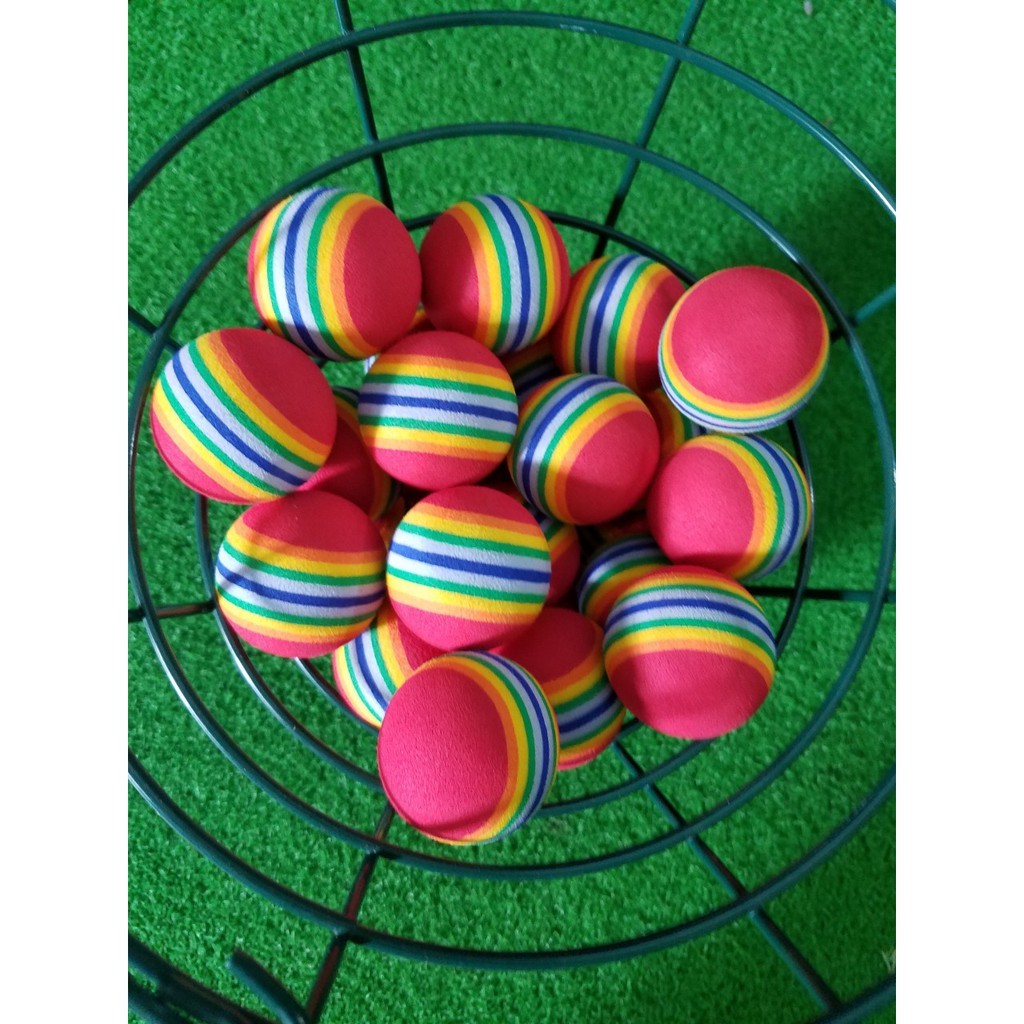 BÓNG CAO SU -  NHỰA GIẢM LỰC - TẬP GOLF TRONG NHÀ