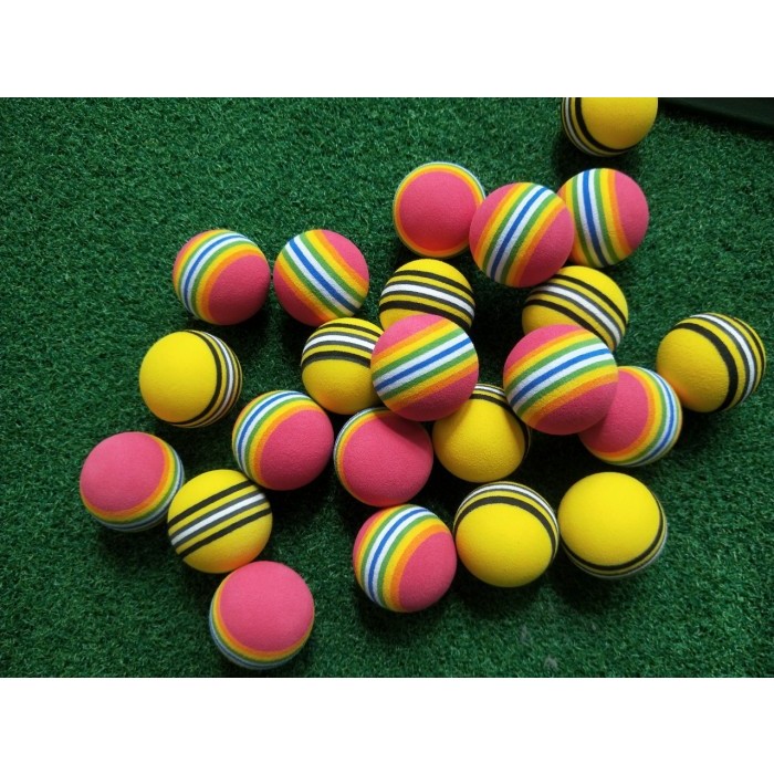 BÓNG CAO SU -  NHỰA GIẢM LỰC - TẬP GOLF TRONG NHÀ