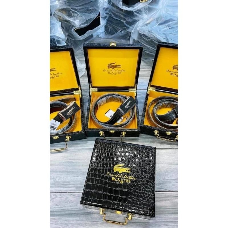 Thắt lưng nam kèm hộp gỗ