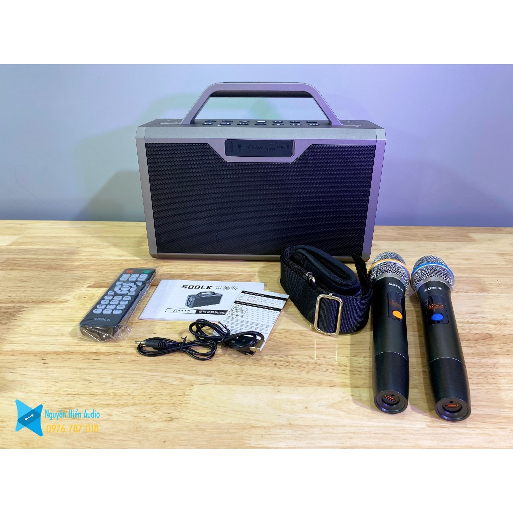 Loa Sodlk S1115 Bluetooth 5.0, siêu trầm 200W Hifi Audio  tặng kèm 01 balo chống sốc