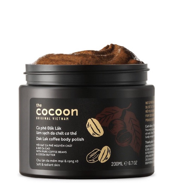 Tẩy da chết mặt cà phê Đắk Lắk Cocoon 150ml Dak Lak coffee face polish | BigBuy360 - bigbuy360.vn